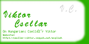 viktor csellar business card